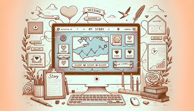 Showcasing your love story: Ideas for creating engaging content on your wedding website 1